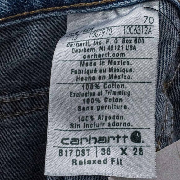 Carhartt Logo Workwear Jeans 36 x 28 Y2K Streetwear Grunge Skate - Picture 9 of 9